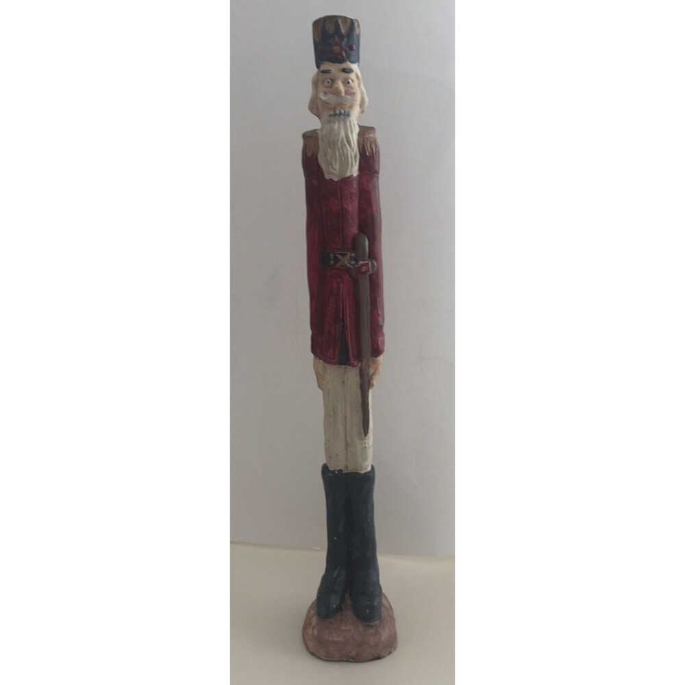 Windsor Hand Painted Resin Folk Art Nutcracker Soldier Figurine Statue 11 1/2"
